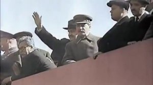 1 мая 1941, немецкие фашисты на Красной площади. Парад и рукопожитие.