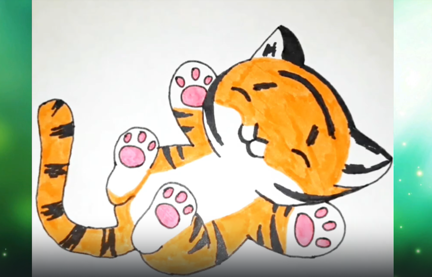 Рисуем Милого Тигренка смотреть онлайн