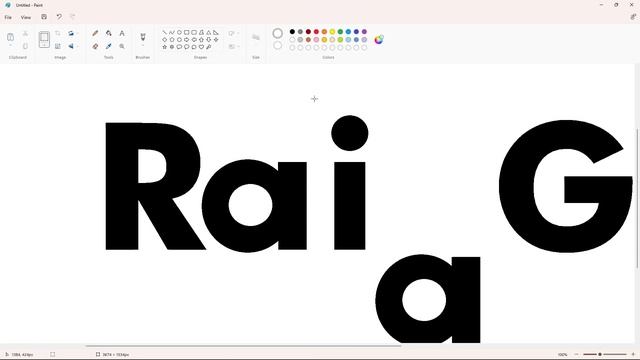 How to draw the Rai Gulp logo using MS Paint | How to draw on your computer смотреть онлайн
