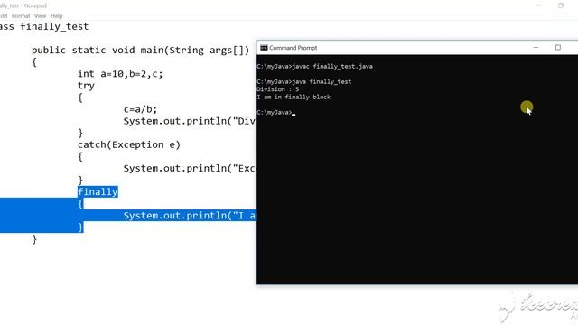 Exception Handling in JAVA смотреть онлайн