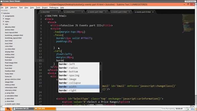 JavaScript Events 8/8