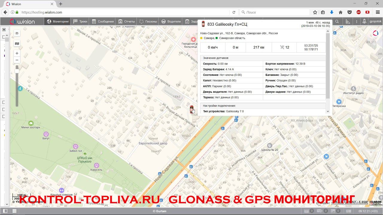 ГЛОНАСС мониторинг транспорта и использование CAN модуля для OBD II