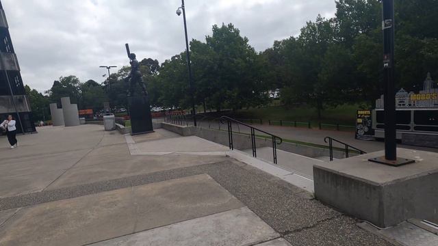 4K Melbourne Cricket Ground (MCG) virtual walk outside the ground [Melbourne Australia Walking View смотреть онлайн