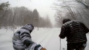 Отдых в Адыгее, прогулка на лыжах в горах Адыгеи