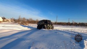 Вездеход "БРО" по глубокому снегу!