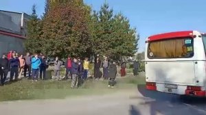 В Поспелихе проводили мобилизованных на СВО