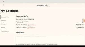 Как поменять пароль в Roblox на планшете или телефоне.??