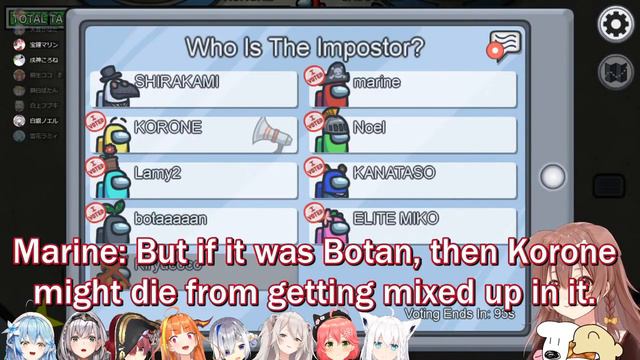 Best Guard Dog Inugami Korone and Other Cute Among Us Moments (hololive/Inugami Korone) [EN sub]