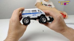 Машинки Газель ДПС с огромными колесами Делаем Монстр Трак из Газели Cars Toys Trucks