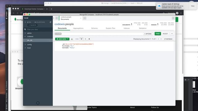 Installing MongoDB Compass with docker mongodb in Mac OS смотреть онлайн