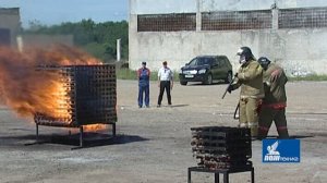 Тушение огнетушителем ОП-50(з)-АВСЕ О2 МИГ (10А 233В С Е) ранга 10А