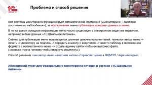 Абонентский пункт Федеральной системы мониторинга питания в составе 1С:Школьное питание