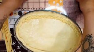 Красивый пирог в стекляной форме . Мастер класс по украшению пирога!