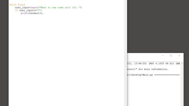 Python Art - Random ASCII art generator