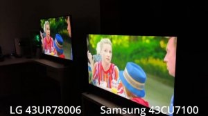 Samsung против LG, кто лучше в бюджетном сегменте!? LG 43UR78006 против Samsung 43cu7100