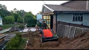 Кроты на  АТ-350...) #минипогрузчик #погрузчик #спецтехника