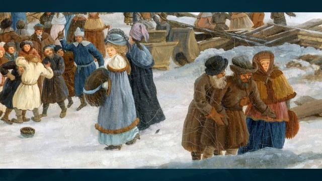Жерар Делабарт (1730-1810) «Ледяные горы в Москве на Неглинке»