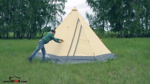 Палатки-шатры ТЕРМА-ТИПИ 5,7,9 Сборка и обзор.