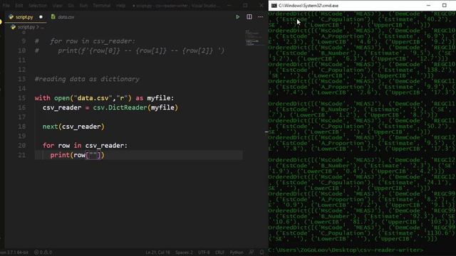 Reading and Writing CSV Files in Python ( Using CSV Built-in Python Library )