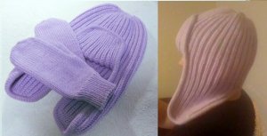 Все вяжут и мне тоже надо! Шапка – ушанка и варежки