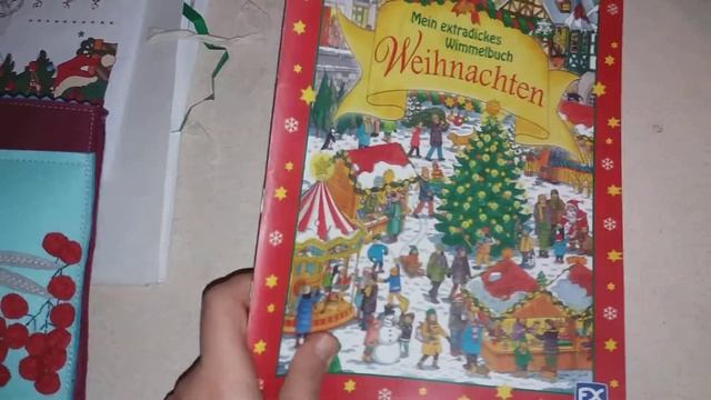 5й день адвент-календаря из фетра .зимний виммельбух. сенсорная коробочка "Зима"