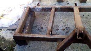 Самодельный культиватор для минитрактора .(рама)