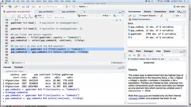 Data Wrangling: dplyr смотреть онлайн