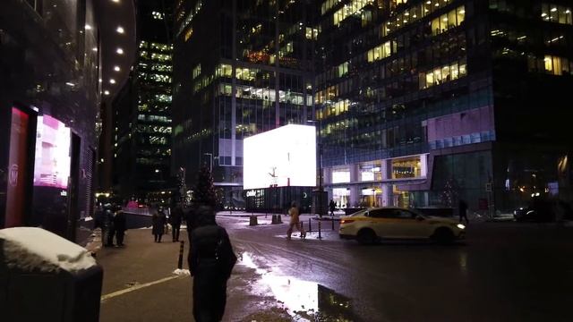 Москва Сити ! Вечерняя прогулка среди небоскребов и огней, бизнес центр и тц Афимолл. #Москва смотреть онлайн