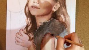 Рисуем портрет девочки Акварелью