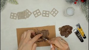 DIY❤️СКАЗОЧНЫЙ ДОМИК-СВЕТИЛЬНИК ИЗ КАРТОНА❤️НОВОГОДНЯЯ ПОДЕЛКА