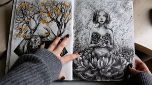 Разговорный обзор скетчбука/My sketchbook/Мой скетчбук/