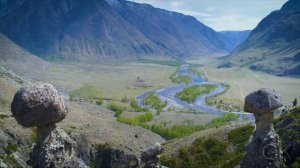 ролик ДОЛИНА реки ЧУЛЫШМАН. Горный Алтай/ Каменные грибы, перевал Кату Ярык /путешествие, тур, отды