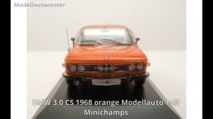 BMW 3.0 CS 1968 orange Modellauto 1:43 Minichamps