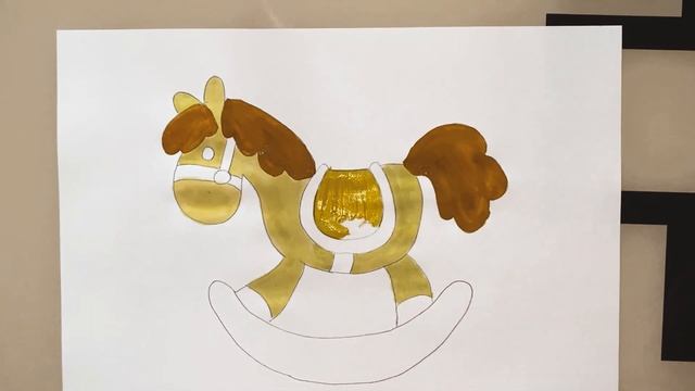 How to draw a horse for kids is easy and simple/Как нарисовать лошадку для детей легко и просто