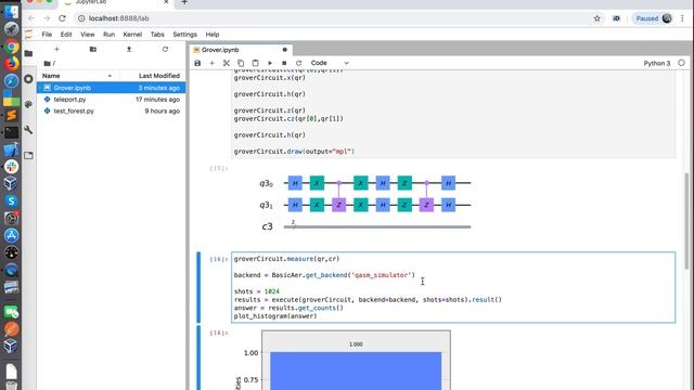 Running Qiskit Jupyter notebook on Rigetti backend 2 смотреть онлайн