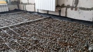 пол готов под заливку пескобетоном!