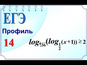 Логарифмическое неравенство