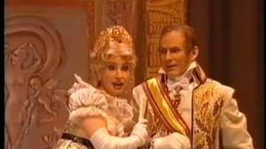 Annika Tõnuri, Väino Puura and Hans Miilberg in "Wiener blut"