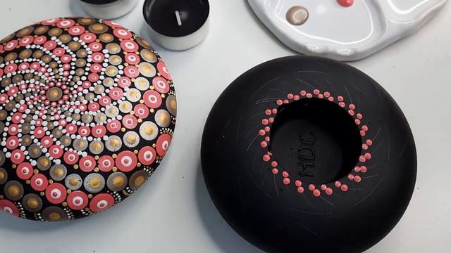 Расписываю камни | Подсвечник на Новый год | Украшаем интерьер! смотреть онлайн