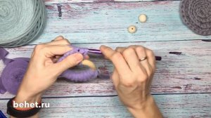 Грызунок-прорезыватель "Мишка" из трикотажной пряжи. Мастер-класс