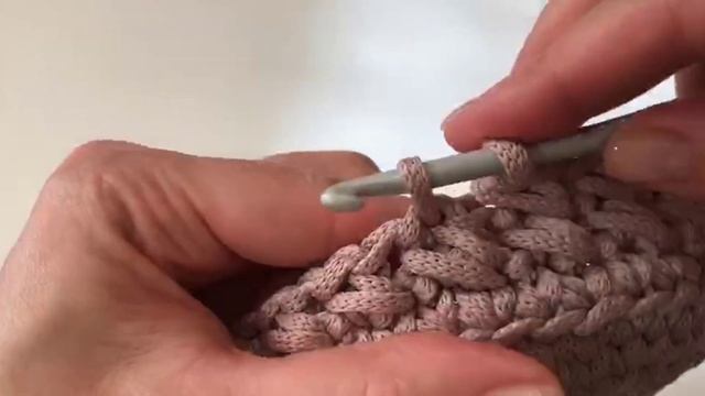 Корзина крючком из шнура или трикотажной пряжи | Узор по кругу крючком | Soft Decor - Татьяна Чакур