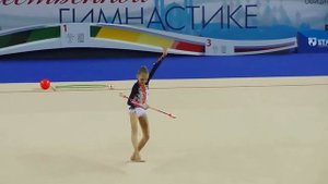 Ермолова Алина,булавы.Первенство России по художественной гимнастике г.Казань