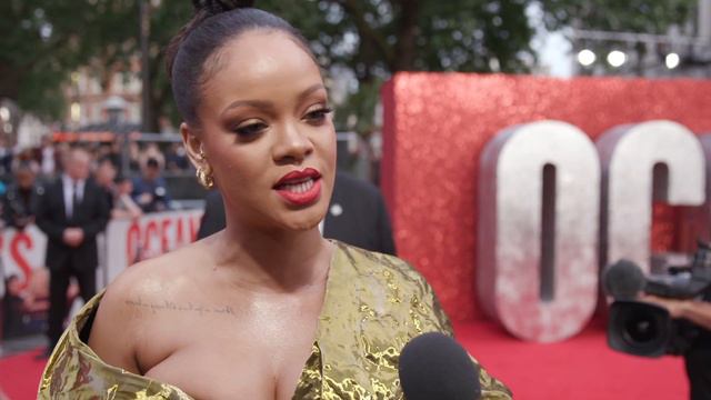 Rihanna interview at Oceans 8 premiere on working on this film and her character