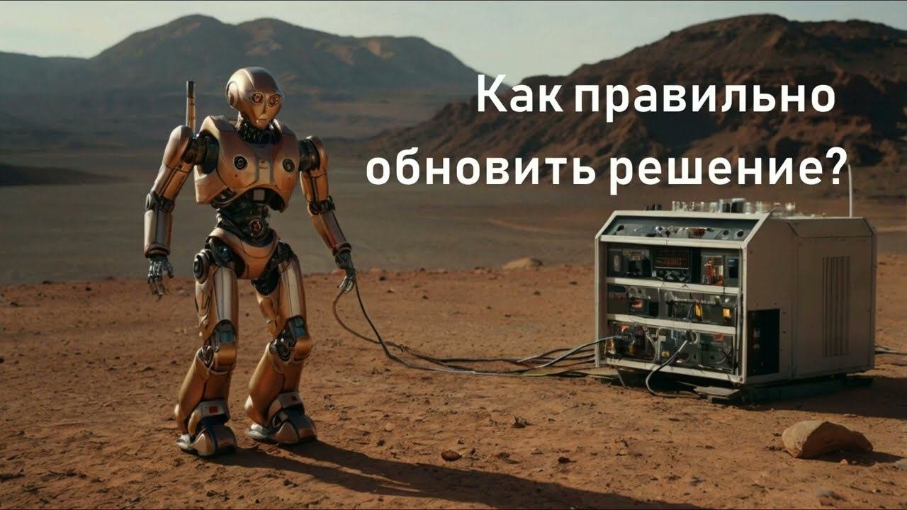 Как правильно обновить решение?