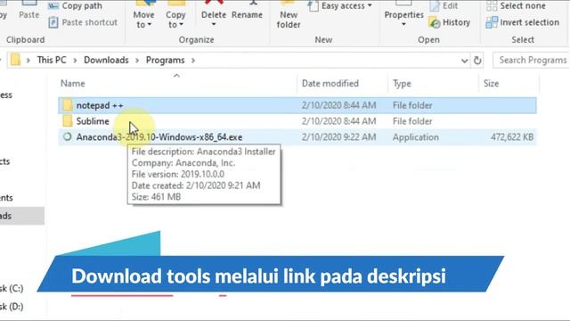 Tutorial Install Python Anaconda dan OpenCV dengan CMD di Windows.