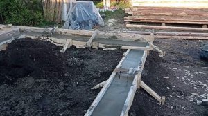 залили фундамент под баню 6 на 4