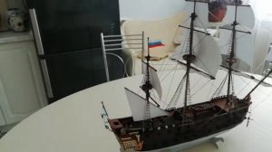 Модель из бумаги- Ингерманланд-любимый корабль Петра I