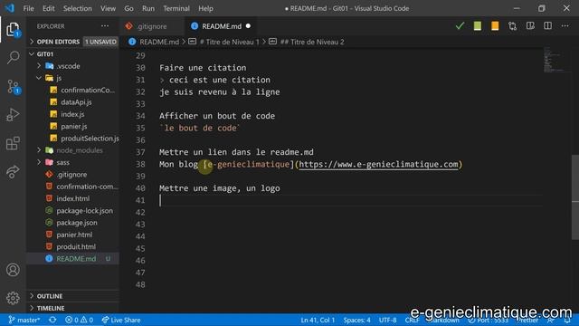 Git07-Mettre un README.md sur son dépôt distant et faire la mise en page avec Markdown смотреть онлайн
