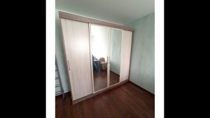 Шкаф-купе "Базис КБ4/58/2з" Ясень шимо тёмный/светлый