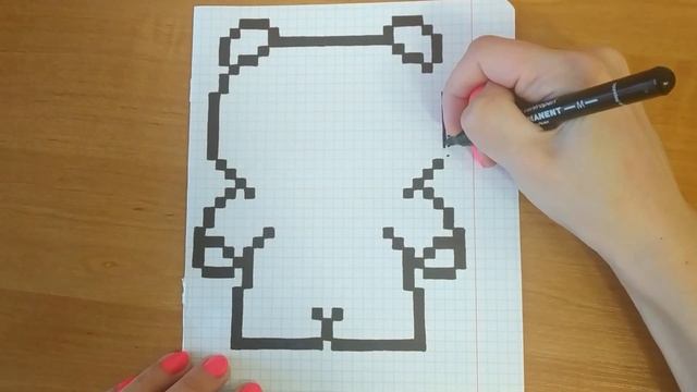 Лалафанфан: как нарисовать утенка Лалафанфан по клеточкам смотреть онлайн